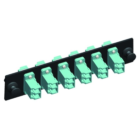 Quest Technology International Lc Adapter Strip - (Duplex) 12 Fiber, 6-Port, Multi-Mode 10G NFO-4702